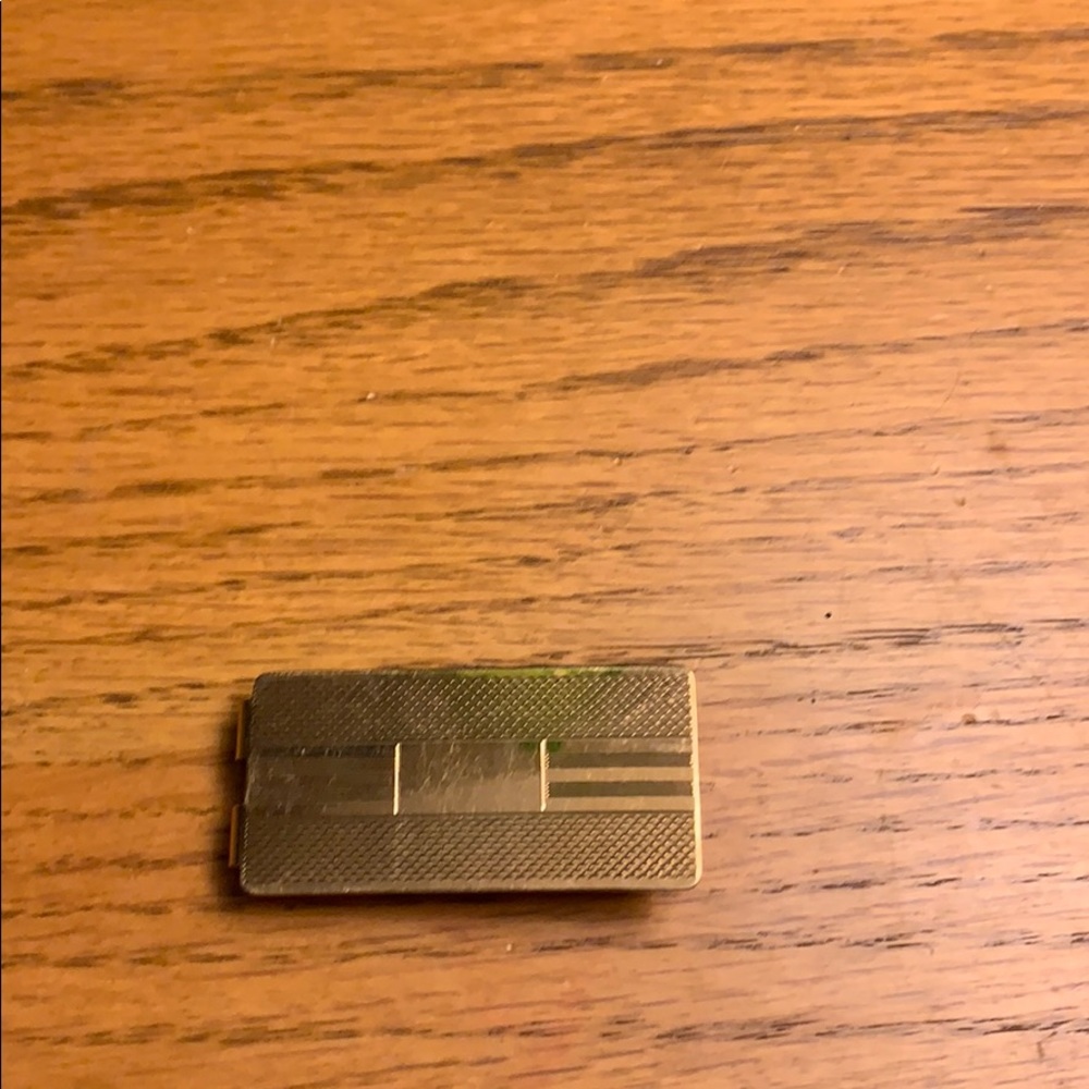Money clip. Solid brass back